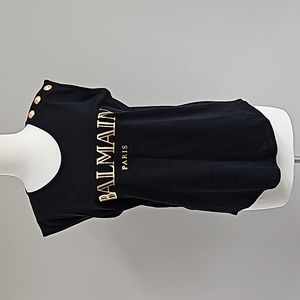 Balmain Button Shoulder Tee